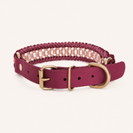 collier-paracorde-framboise-biothane-tresse