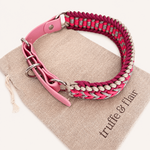 truffeflair-collier-chien-fuchsia-paracorde-biothane-tresse