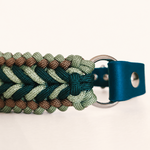 collier-chien-paracorde-vert-biothane-tresse
