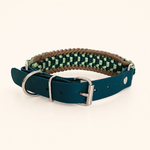 collier-paracorde-vert-biothane-tresse