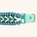 collier-chien-turquoise-paracorde-biothane-tresse