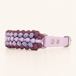 collier-petit-chien-lilas-paracorde-biothane-tresse