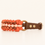 collier-petit-chien-orange-paracorde-biothane-tresse