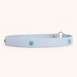 collier-porte-medaille-chiens-bleu-ciel-rivets-bijoux