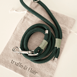 laisse-chiens-paracorde-vert-truffeetflair