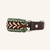 collier-paracorde-marron-vert-biothane-tresse-chiens