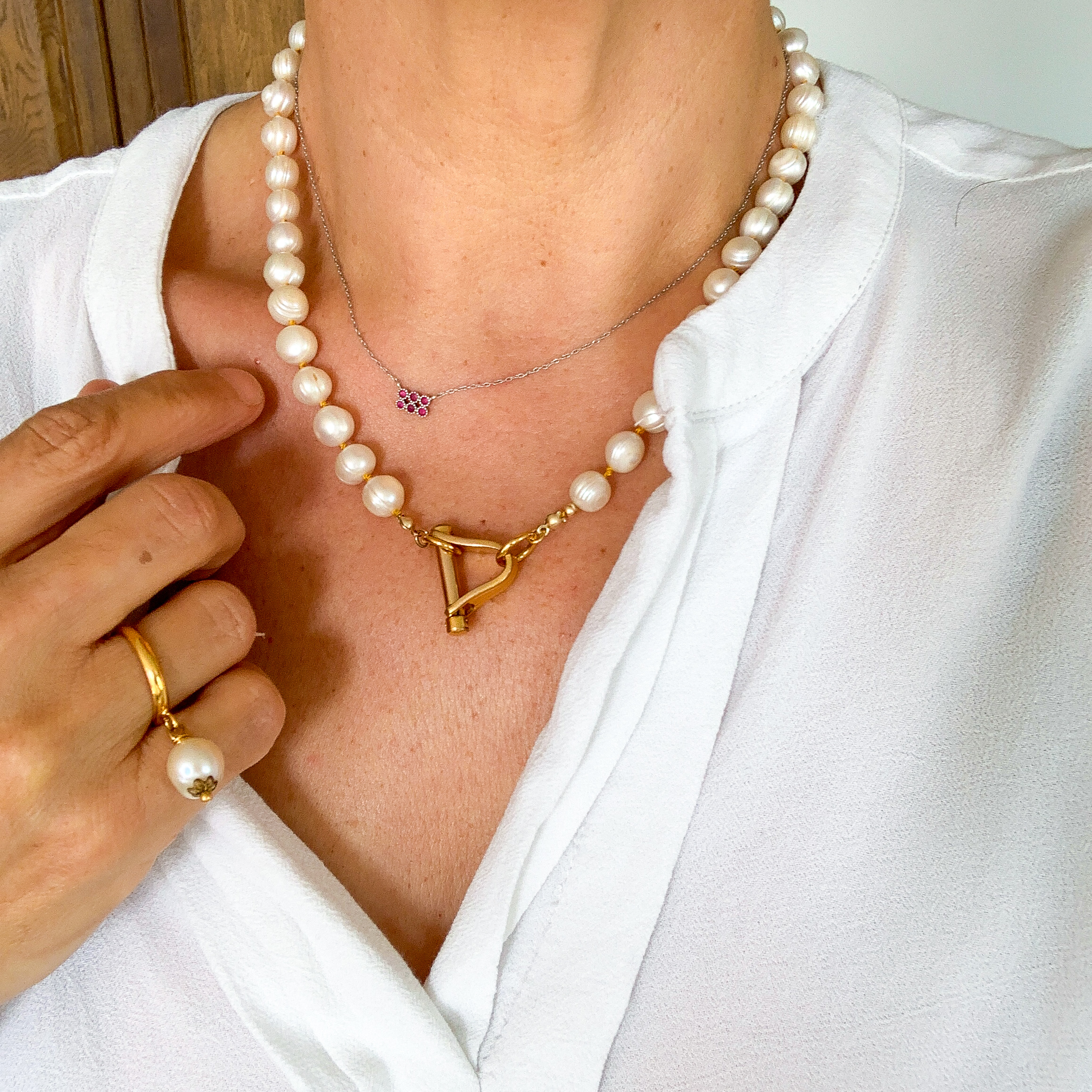 Le collier upcyclé LOCK Perles