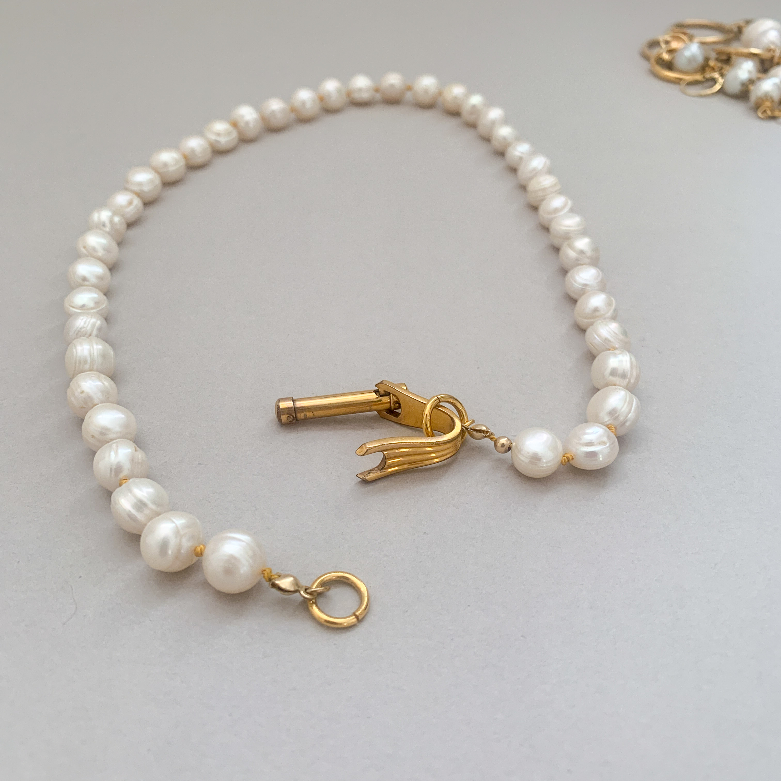 Le collier upcyclé LOCK Perles