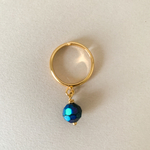 La bague pampille SOLO Bohème noire