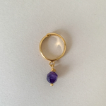 La bague pampille SOLO Améthyste