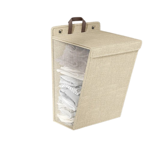 petit panier corbeille beige