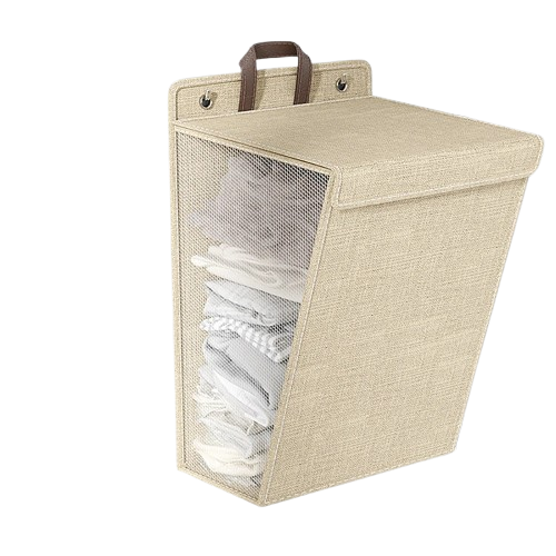 grand panier corbeille beige