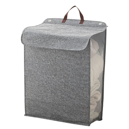 panier corbeille gris de face