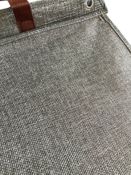 tissu gris panier corbeille suspendu grand