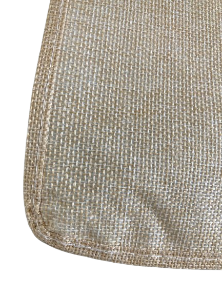 tissu beige panier corbeille suspendu grand