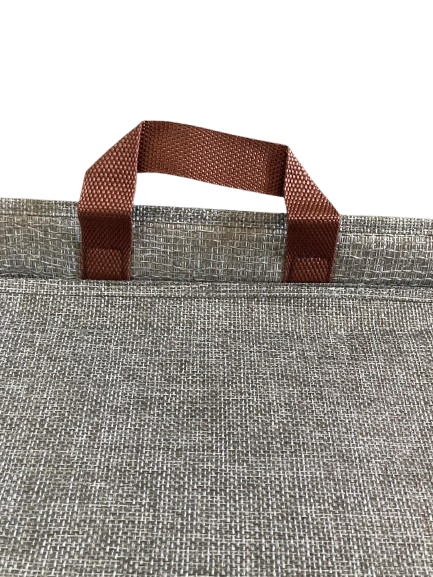 poignée panier corbeille suspendu grand gris