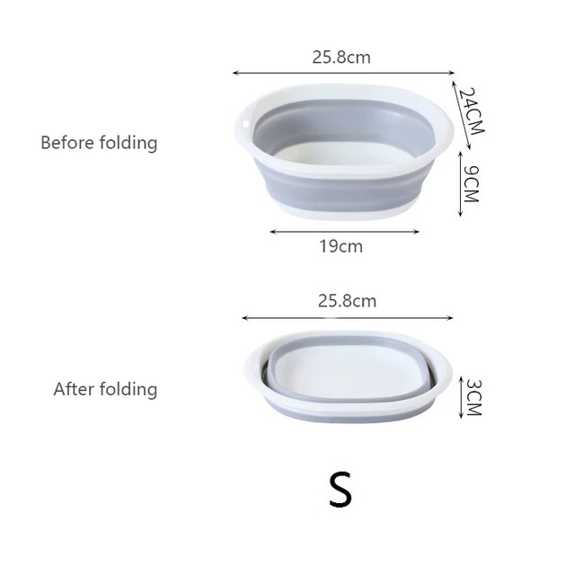 3 bassines rétractables TAILLE S