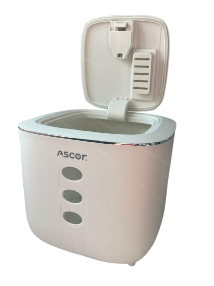 Grande Boîte Hermétique Alimentaires 5 kgs vue 3 quart ouvert.