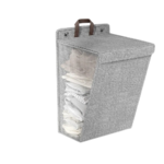 petit panier corbeille gris
