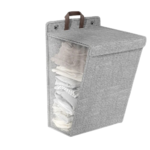 grand panier corbeille gris