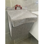 panier corbeille suspendu grand gris