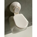 Distributeur de savon liquide blanc dessus