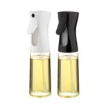 Spray en verre huile blanc et noir.