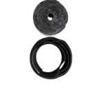 Moustiquaire en fibre de verre noire velcro à fermeture aimantée pour fenêtre 120120 cm ROULEAU DE SCRATCH.
