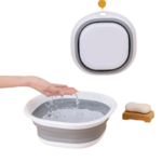 3 bassines rétractables AVEC MAIN ET EAU