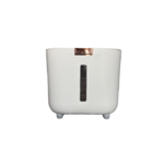 Boîte hermétique pour farine, céréales, riz, semoule 5 kg bouton rose gold de face.