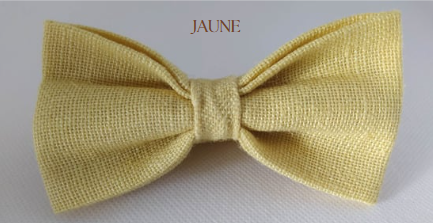 NOEUD PAPILLON JAUNE