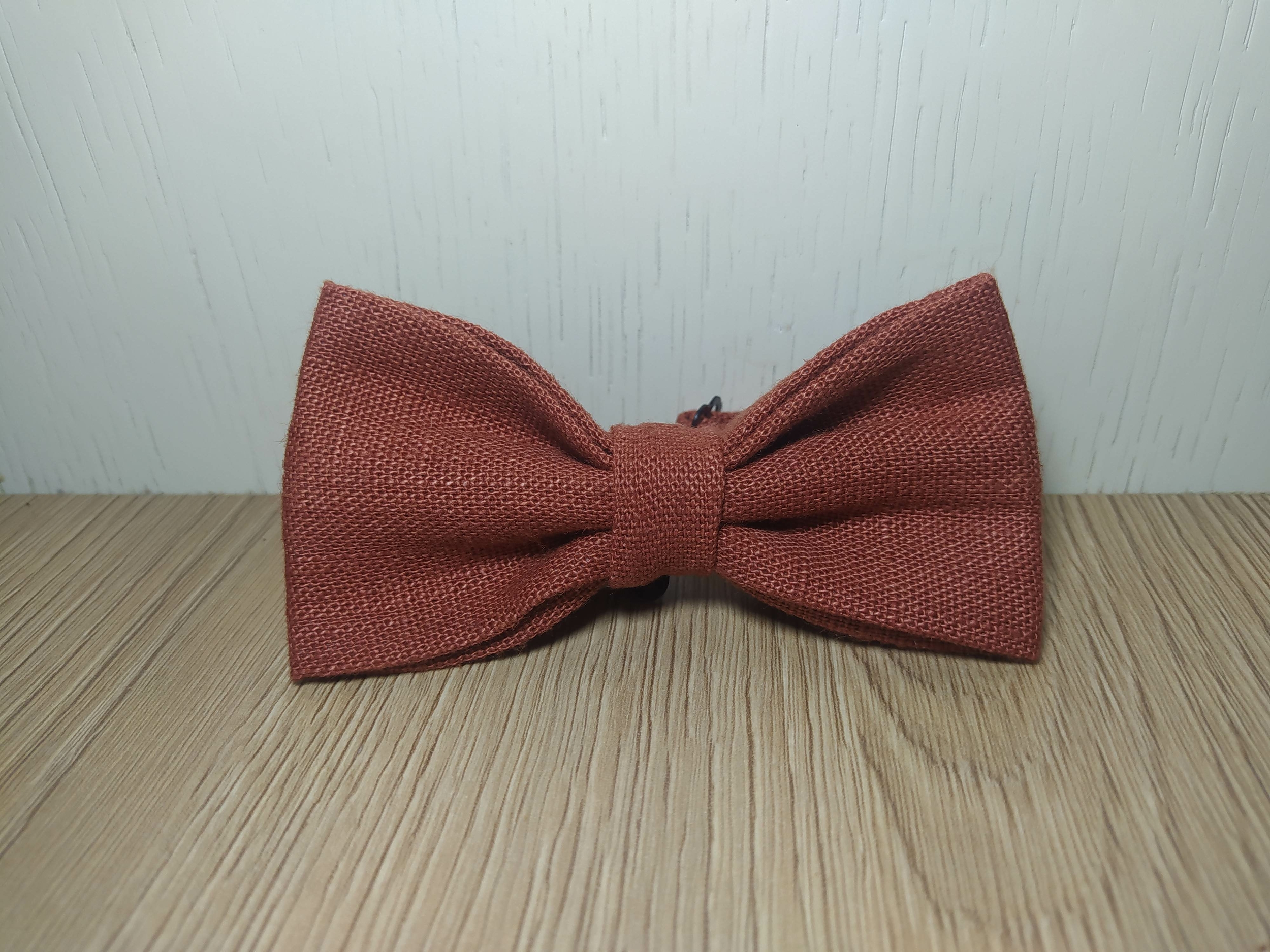 NOEUD PAPILLON TERRACOTTA