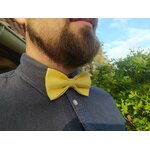 NOEUD PAPILLON JAUNE
