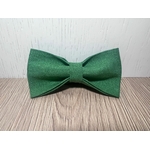 Noeud papillon en lin vert