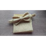 pochette jaune et noeud