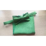 pochette verte et noeud