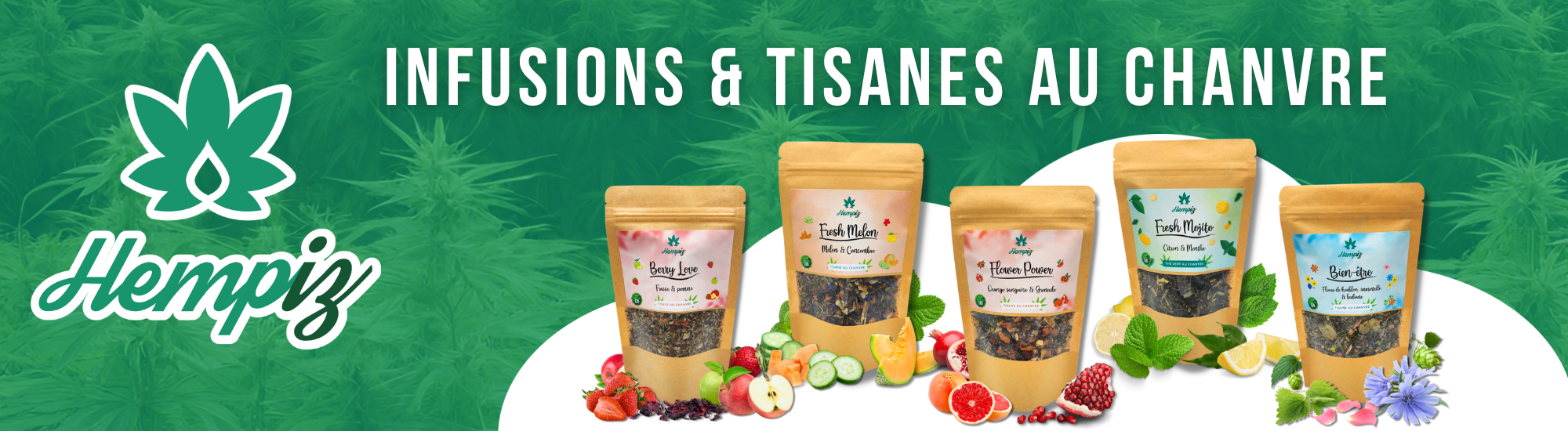 grossiste infusions chanvre tisane cbd