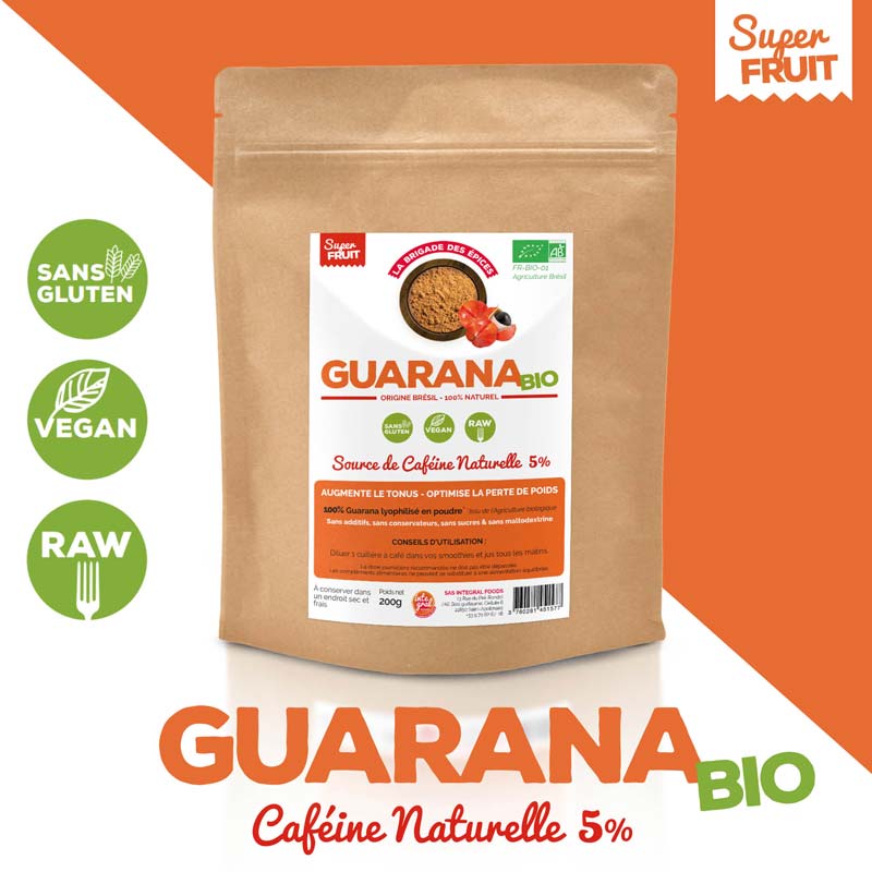 guarana en poudre bio complement alimentaire