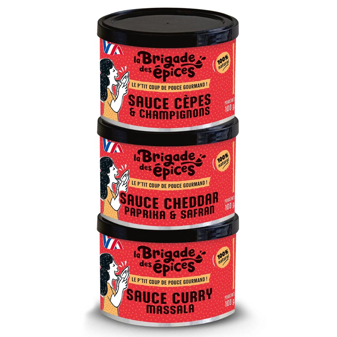 Lot de 3 Sauces Déshydratées