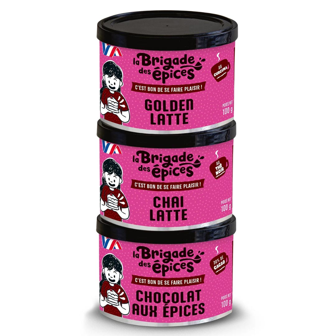 Lot de 3 Boissons chaudes aux épices