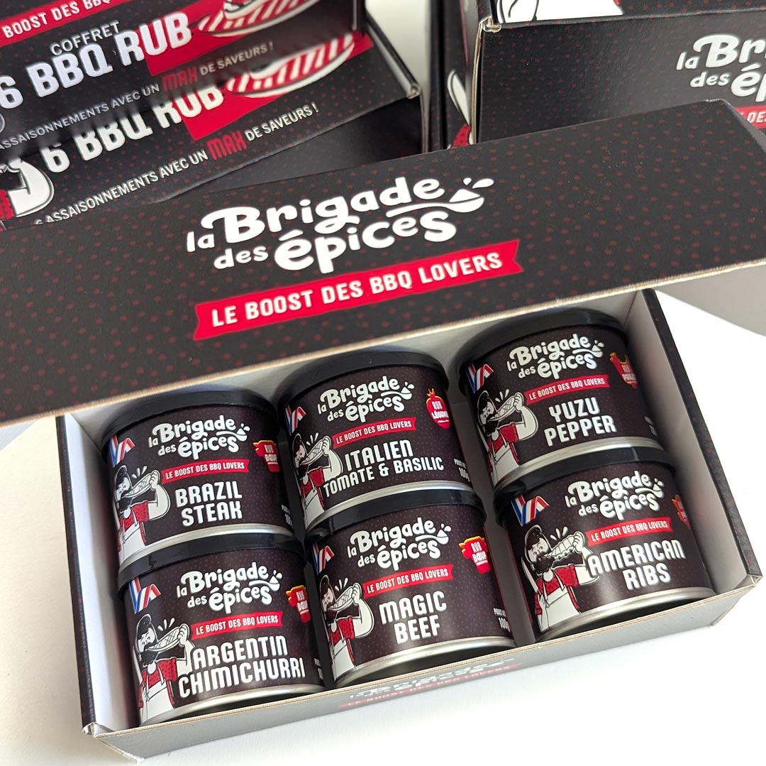 Coffret de 6 rub barbecue - À composer
