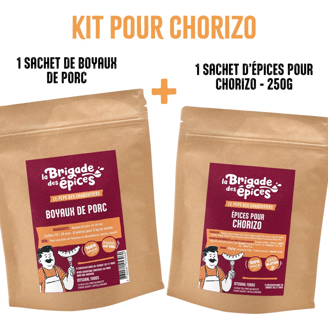 Kit pour chorizo : Épices + Boyaux