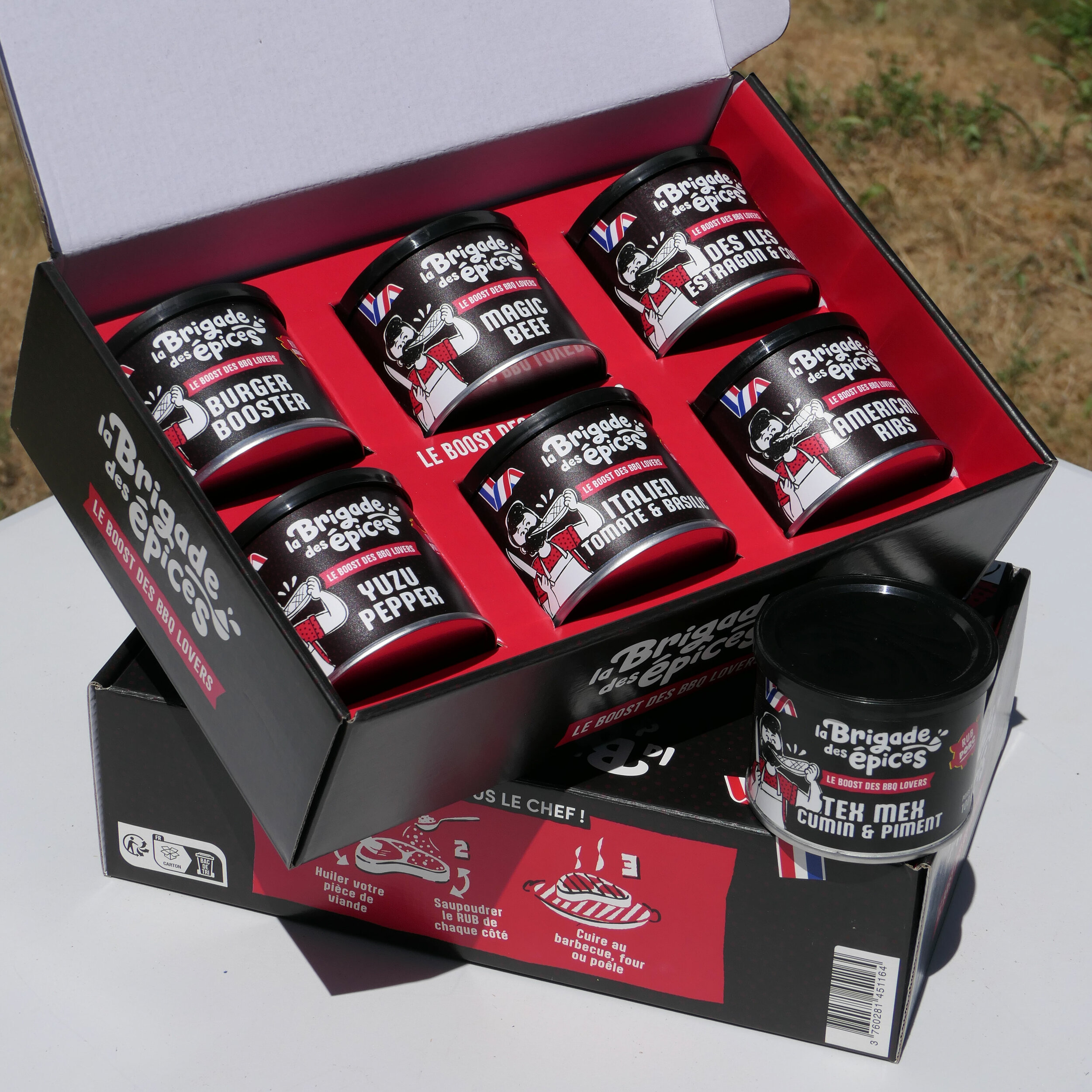 Assortiment de 7 RUB pour le barbecue