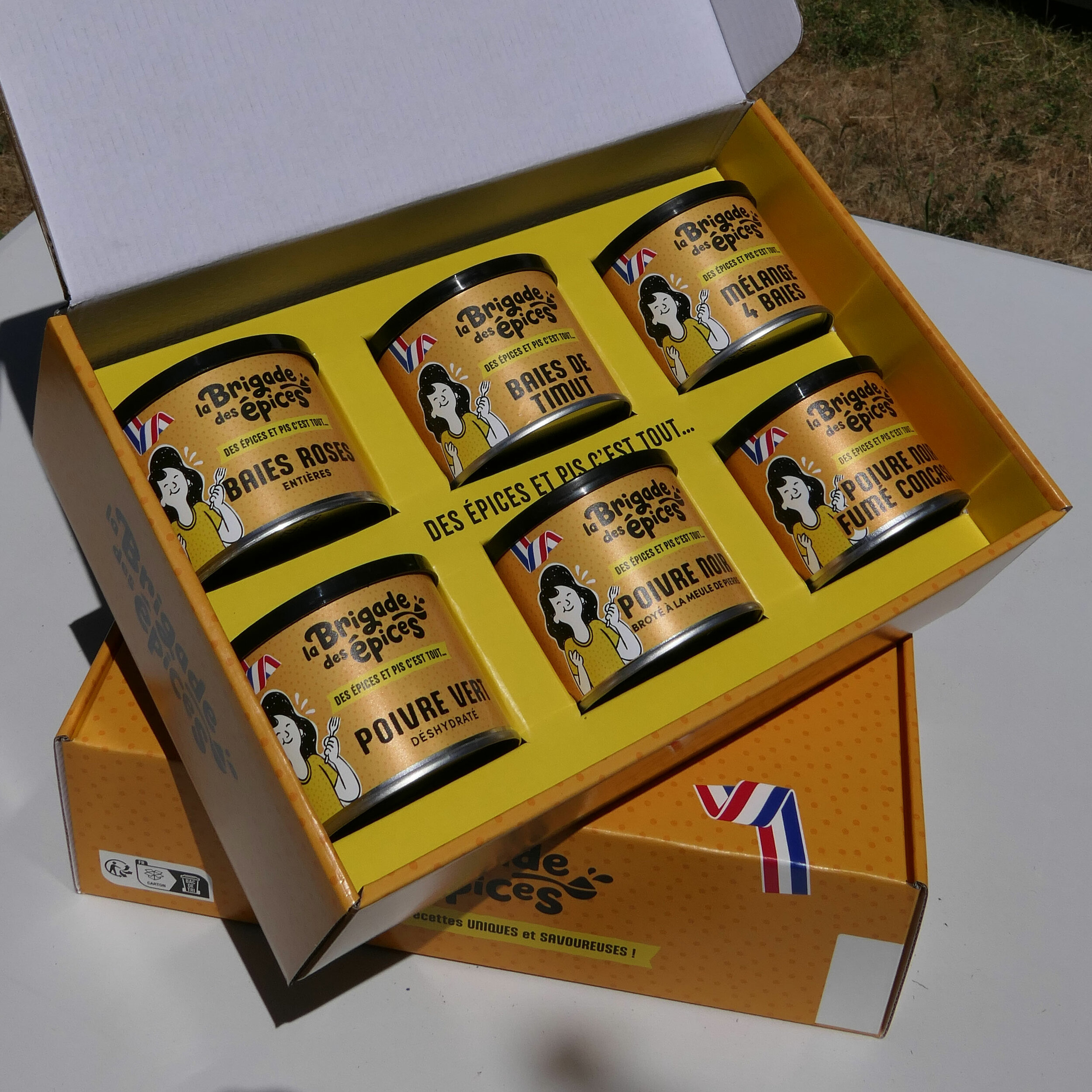 Coffret Poivres - Découverte 6 poivres d\'exception