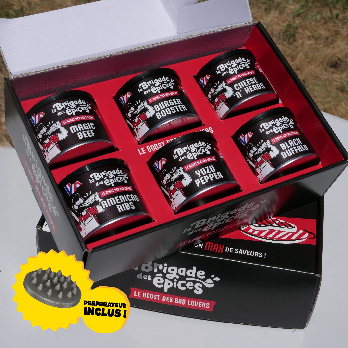 Coffret de 6 rub barbecue - À composer