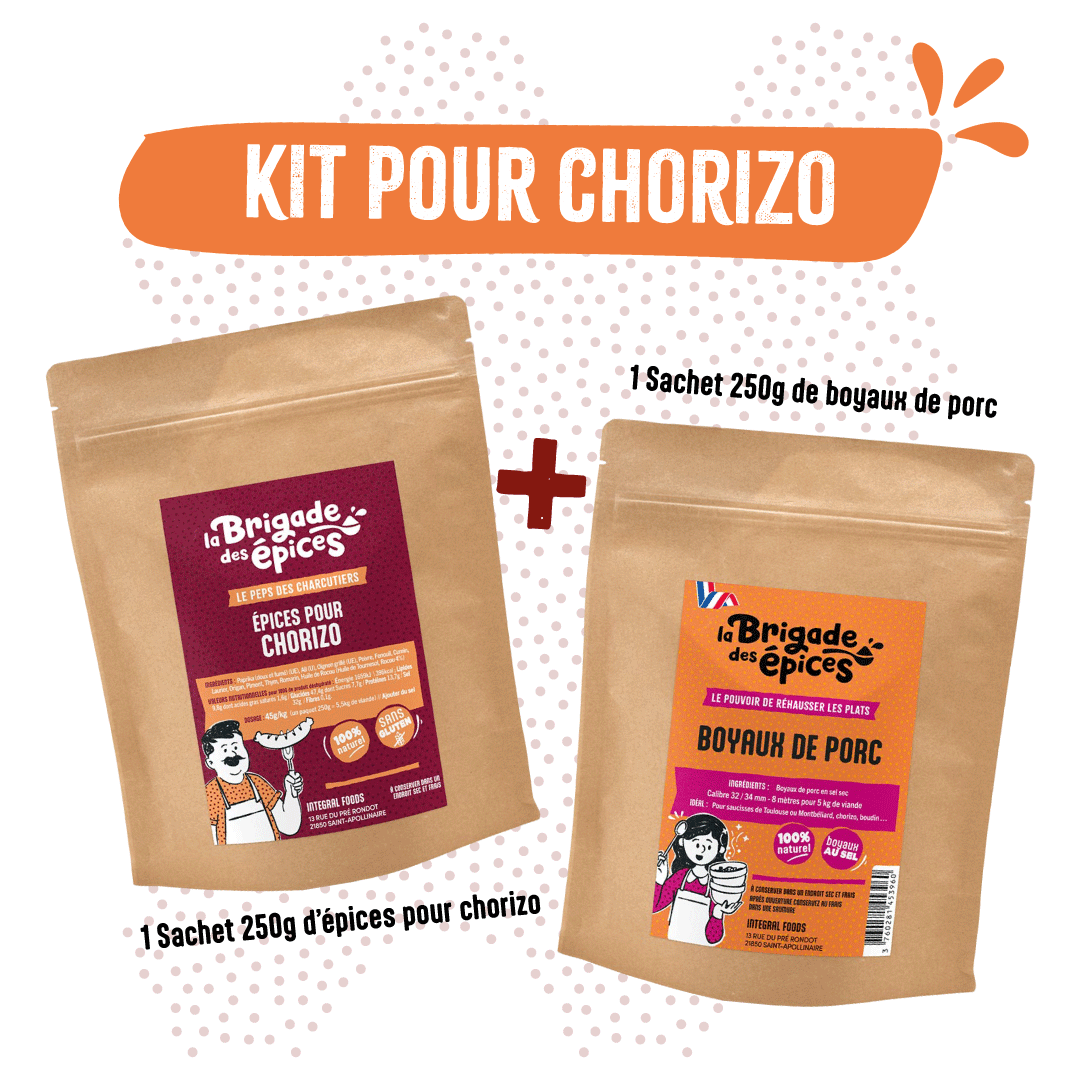 Kit pour chorizo : Épices + Boyaux
