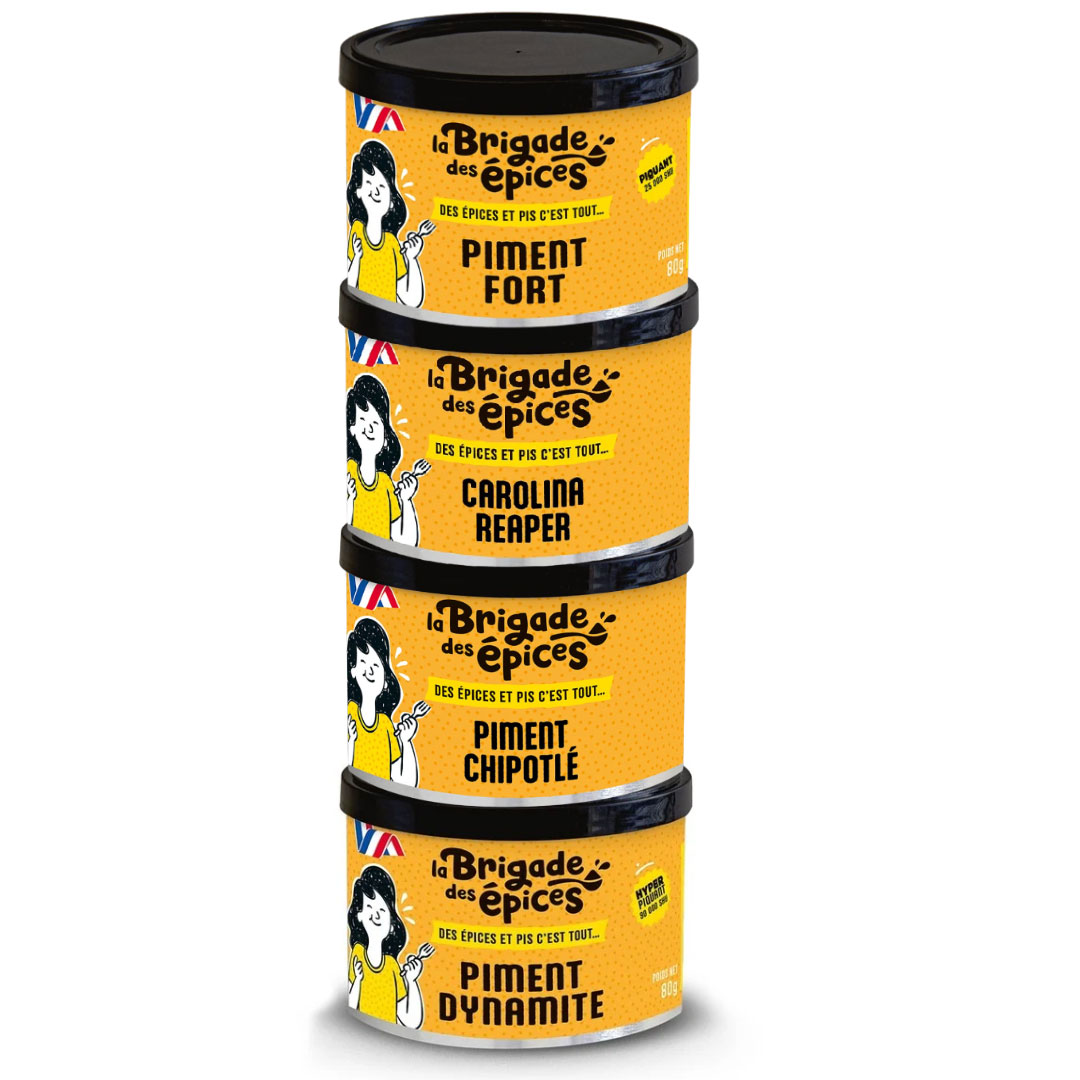 Assortiment de 4 piments