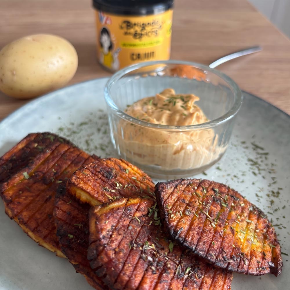 patates-accordeon-et-mayonnaise-piment-chipotlé