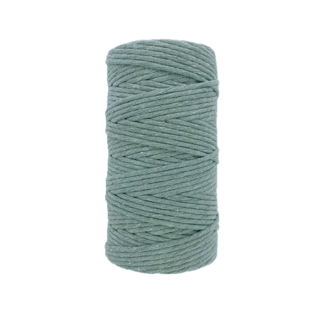 Fil coton Peigné VERT TILLEUL Macramé, 100% Français, 500G