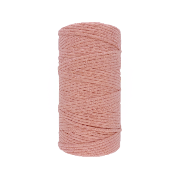 Fil coton Peigné ROSE SAUMON Macramé, 100% Français, 500G